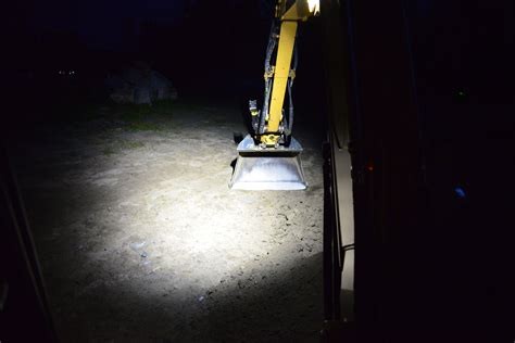 mini excavator number plate lights|excavator led lighting.